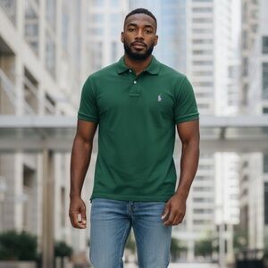 Polo by Ralph Lauren Men's Dark Green Polo Shirt